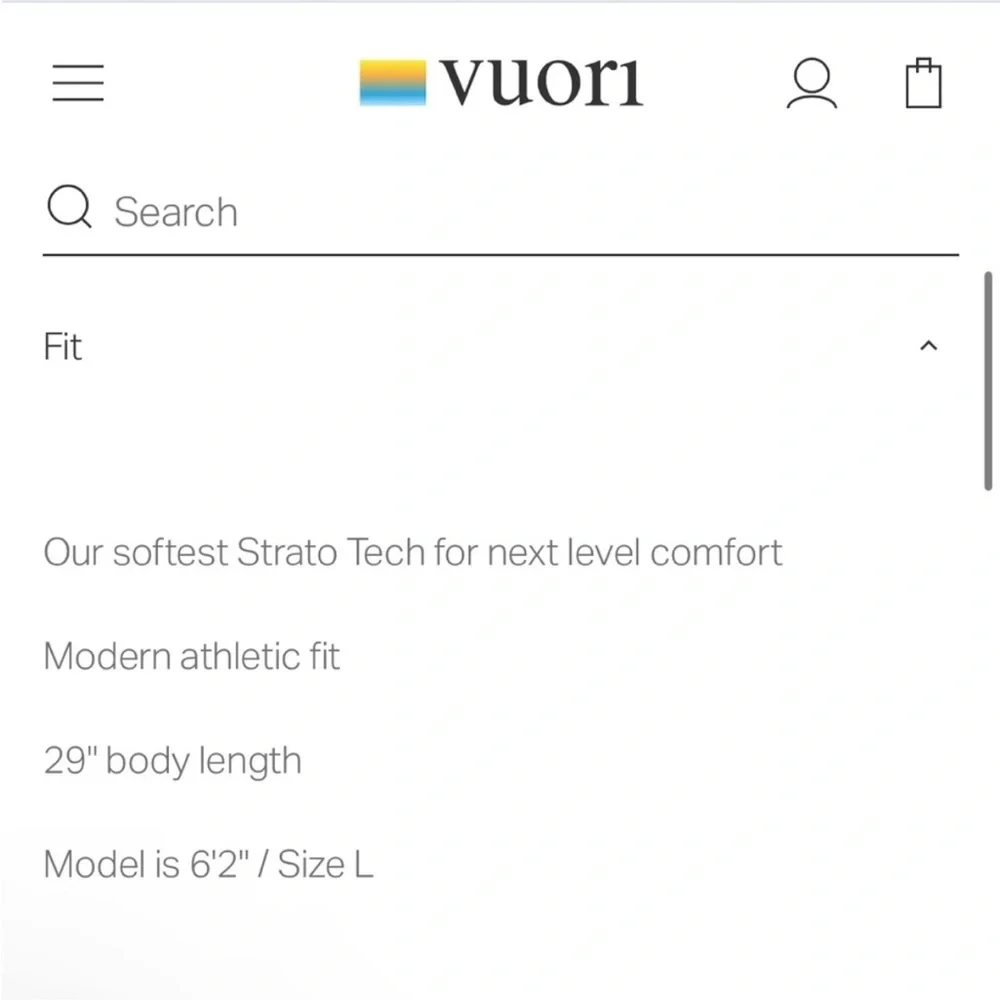 Vuori Strato Tech Tee Short Sleeve Blue Grey Heather Medium